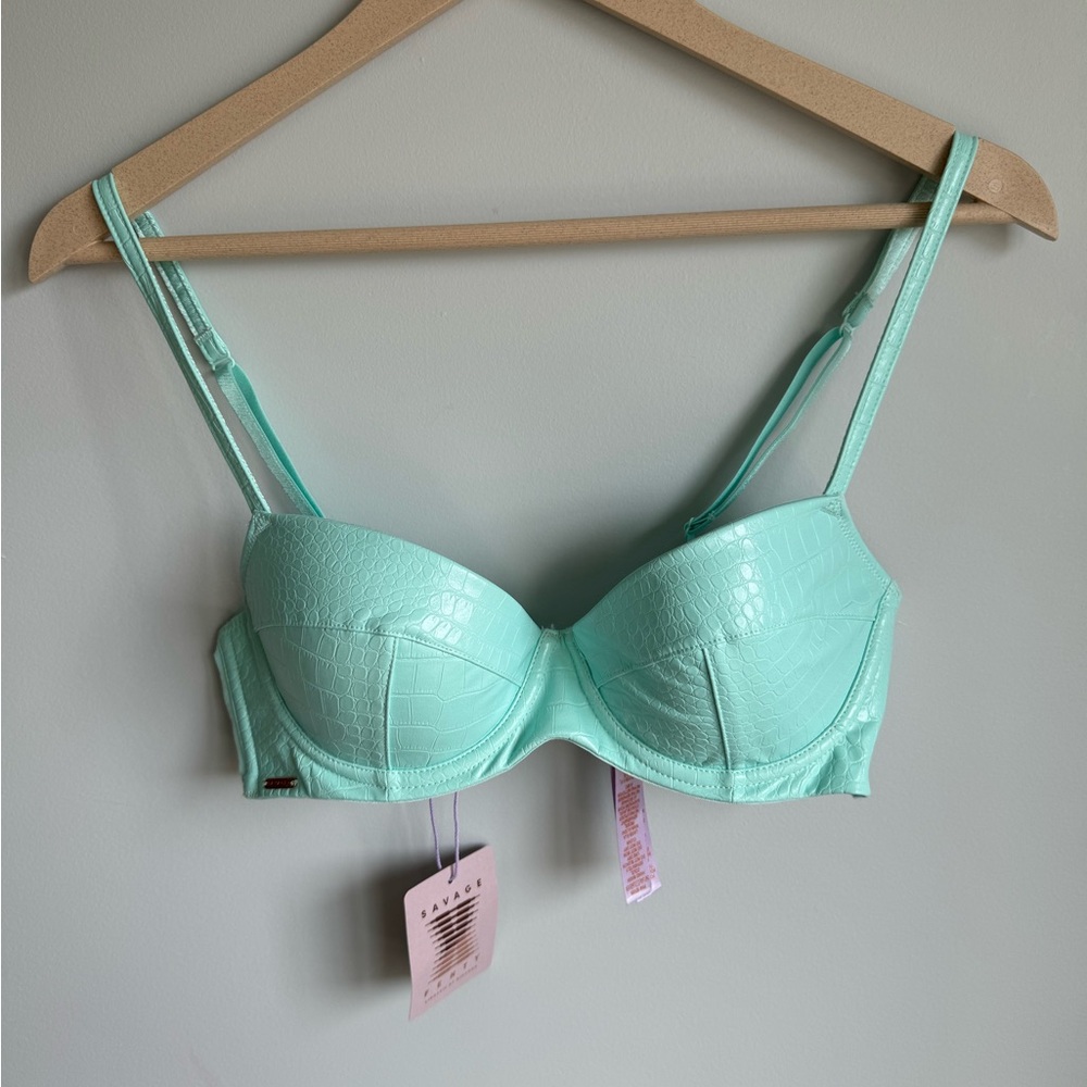 NWT Savage X Fenty Queen Of The Galaxy Padded Low Bra Size 34C